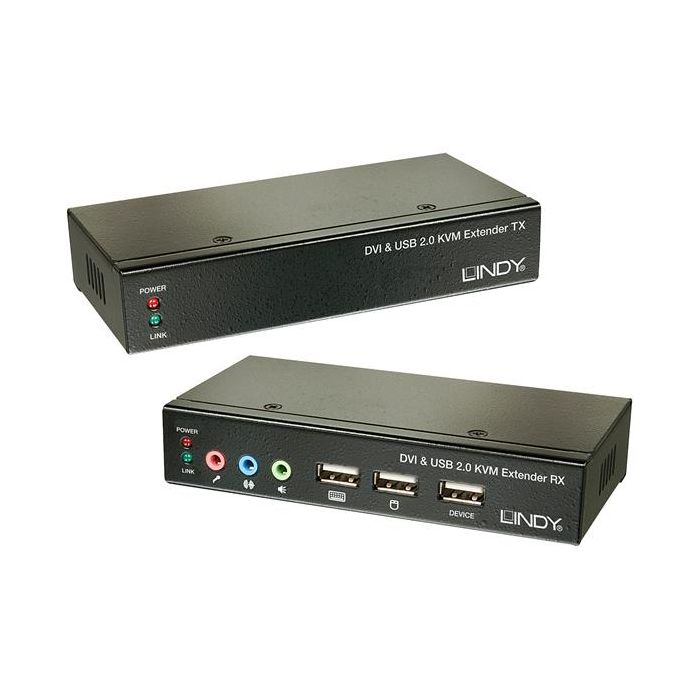 EXTENDER KVM CAT.6 DVI USB AUDIO
