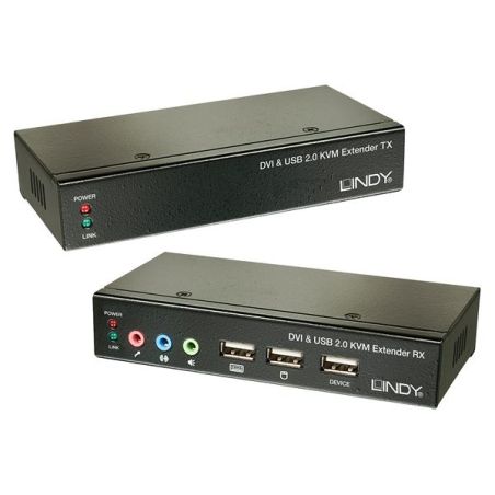 EXTENDER KVM CAT.6 DVI USB AUDIO