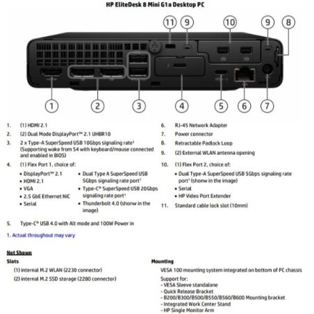 HP EDESK 8 MINI G1A R5 16/512 W