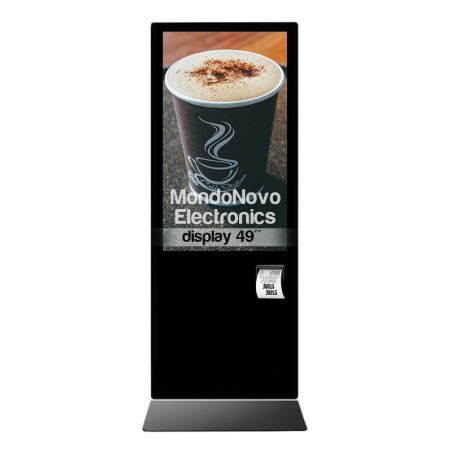 49" Touch Screen Multimedia Totem with Thermal Printer